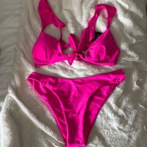 Zaful Hot Pink Bikini